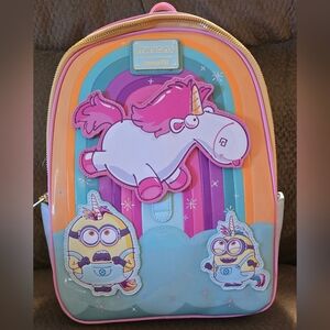 **NWT** Loungefly Minions Unicorn Small Backpack Bag